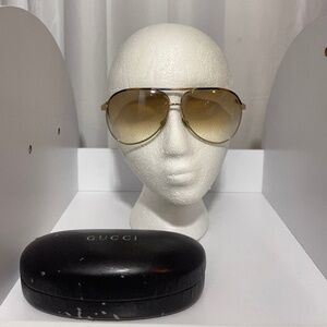 Gucci gradient aviator unisex sunglasses